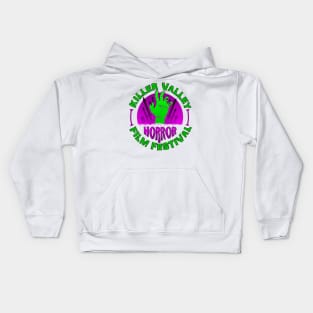 Horror Fest - PURPLE & GREEN LOGO Kids Hoodie